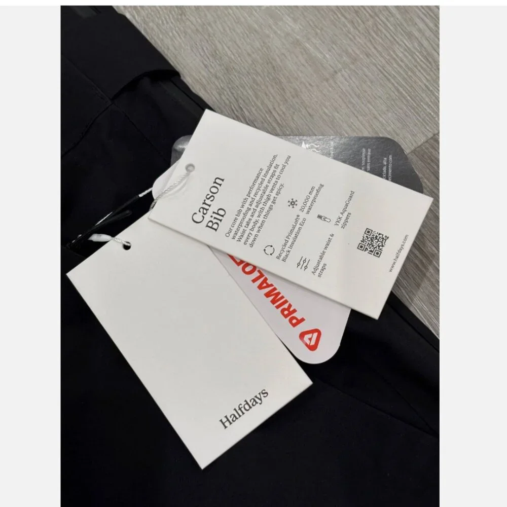 Womens Halfdays Waterproof Carson Snow Bib Black Size XS NWT - Picture 6 of 9